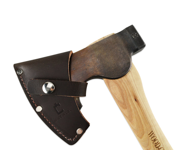 2lb Wood-Craft Camp Carver, 16" Curved Handle with Leather Mask