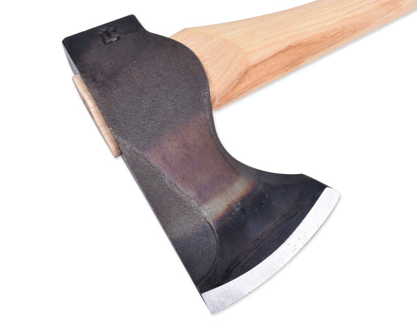 2lb Wood-Craft Pack Axe, 24″ Curved Handle with Leather Mask