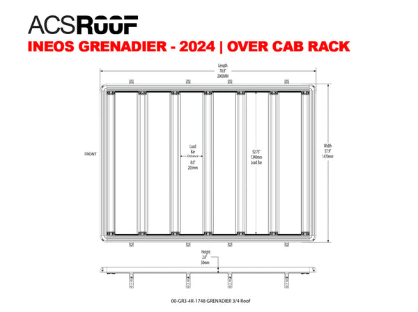 3/4 Grenadier Roof Rack [Leitner]