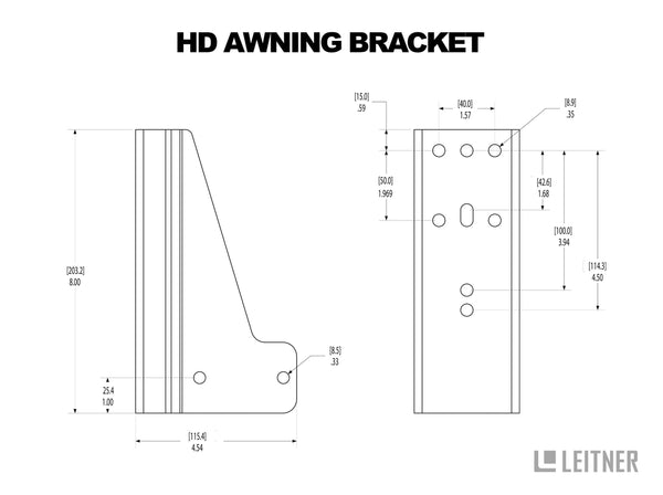 HD Awning Bracket [Leitner]