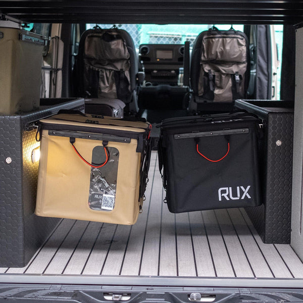 RUX 70Ls in a Sprinter van