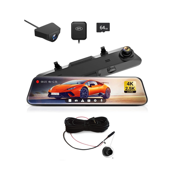 G900 Digital Rear Mirror and Dash Cam [Wolfbox]